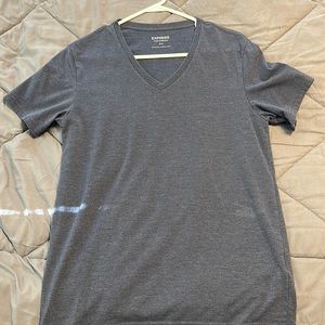BRAND NEW: Express Men’s Navy Blue V-Neck Activewear T-shirt - Mediun